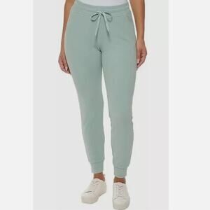 MARC NEW YORK by ANDREW MARC Ribbed Midweight Jogger Pants Mid Rise Green Size M